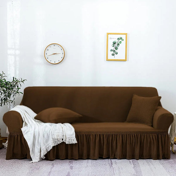 Turkish Style Mesh Sofa Cover – Copper Brown