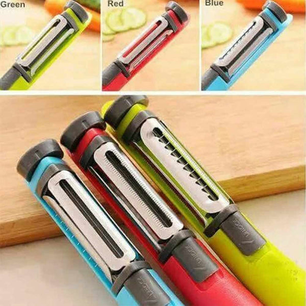 Kitchen Hand Multi-function Peeler 3 in 1 Rotary Peeler for Vegetable And Fruits (ABJ)