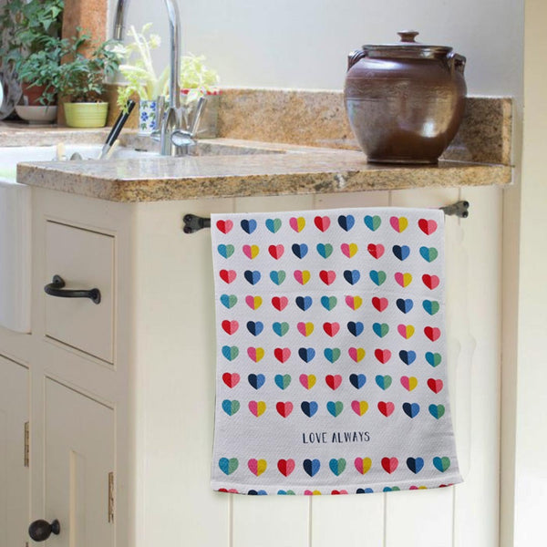 Heart Printed Luxury 100% Cotton Kitchen Towel – (19″ x 29″)1070074