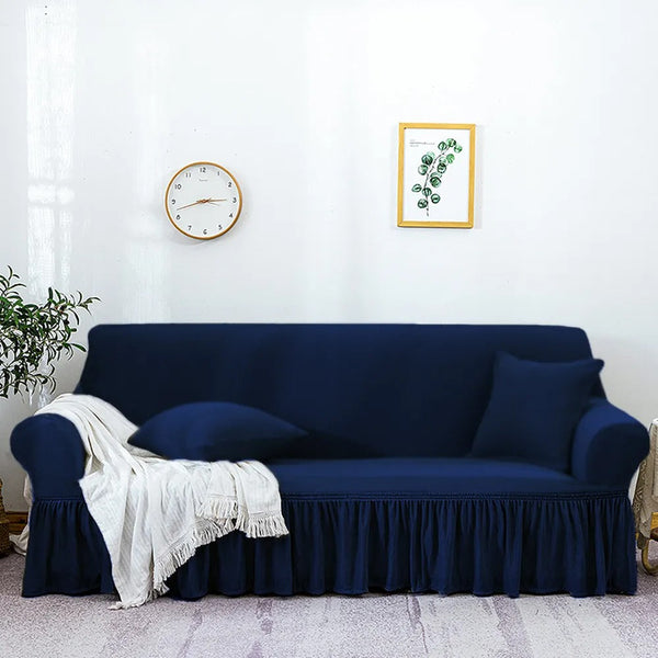 Turkish Style Mesh Sofa Cover – Blue