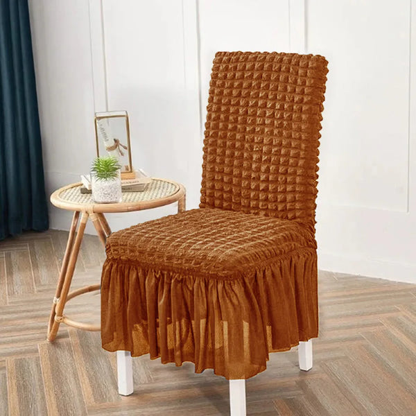 Turkish Style Chair Cover- Copper Brown