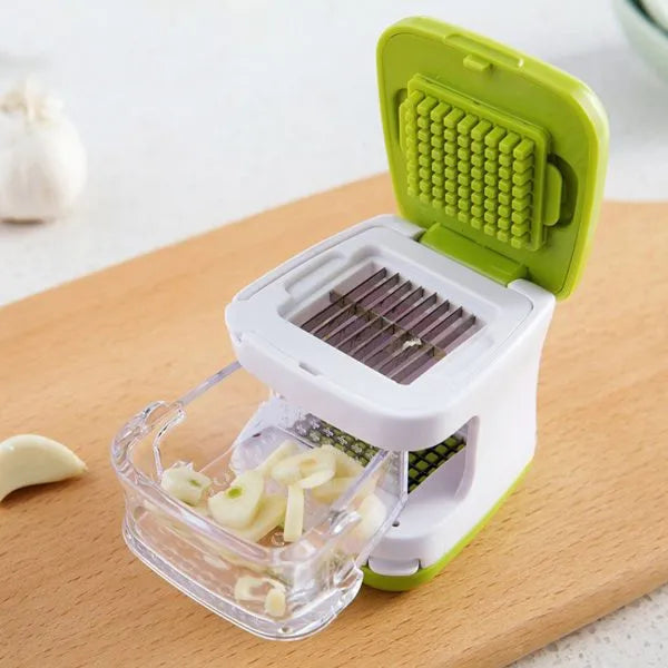 Dual Sided Garlic Crusher with Stainless Blade