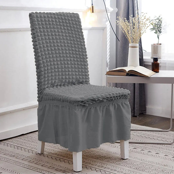 Turkish Style Chair Cover- Grey