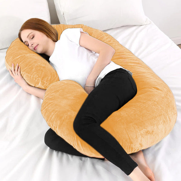 Pregnancy Support Pillow / C- Shape Maternity Pillow / Sleeping Support Pillow In Skin Color